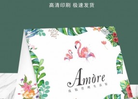 美容院皮膚管理體驗折疊卡設(shè)計制作